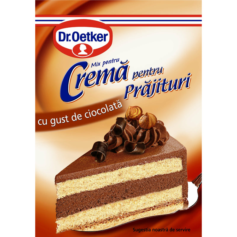 Dr.Oetker Praf de crema pentru prajituri cu gust de ciocolata, 55g