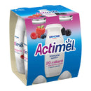 Yogurt Actimel per bere frutti di bosco, 4X100g