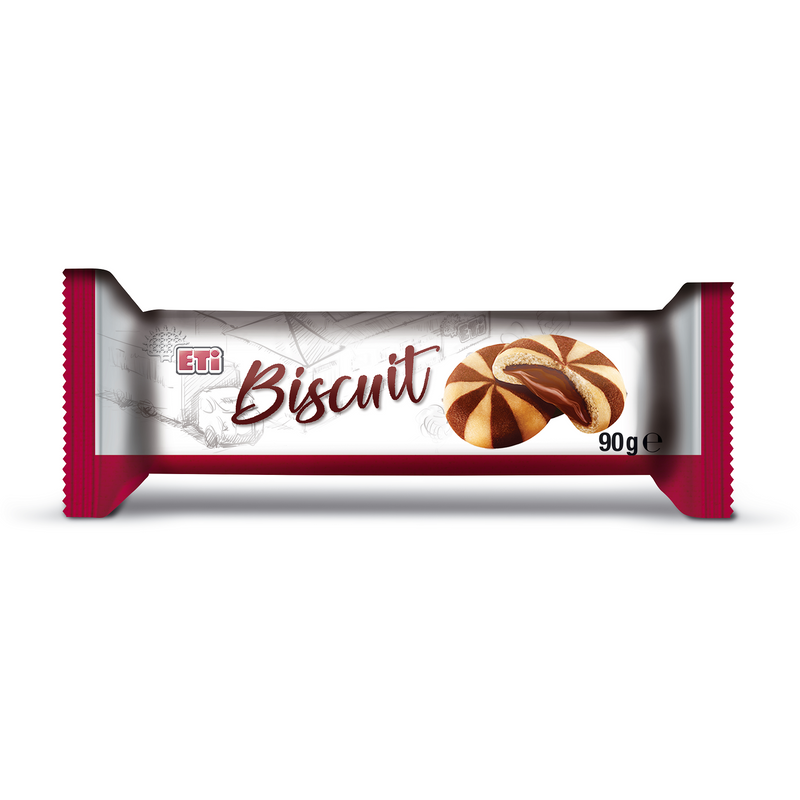 Eti biscuiti - biscuiti mozaic (70%) cu crema (30%) de cacao, 90g