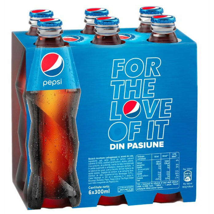 Pepsi sticla, 6 * 0.33 L