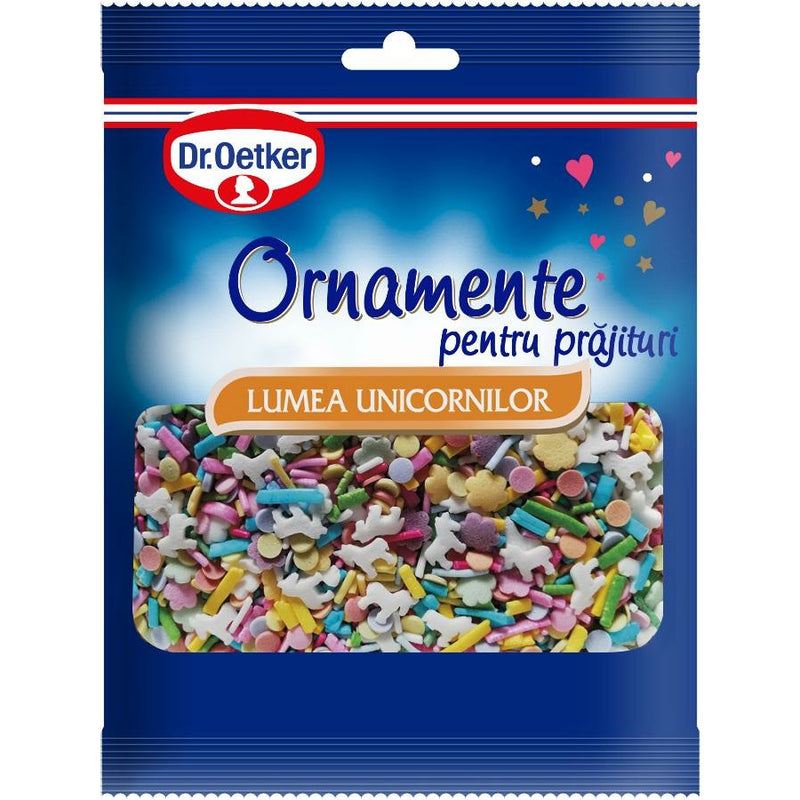 Dr.Oetker Ornamente pt. prajituri Lumea Unicornilor, 30g