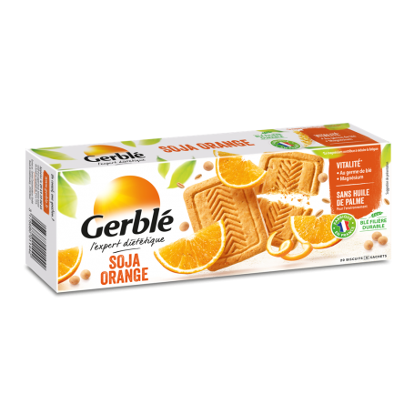 Gerble expert dietetic biscuiti soia-portocale, 280 g