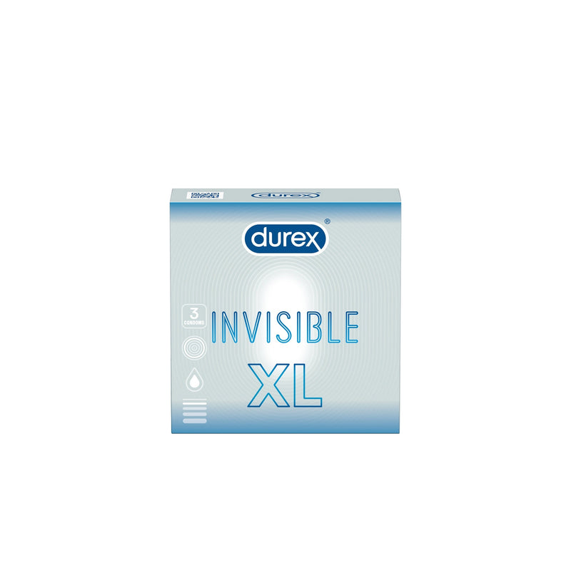 Durex prezervative invisible xl, 3 bucati