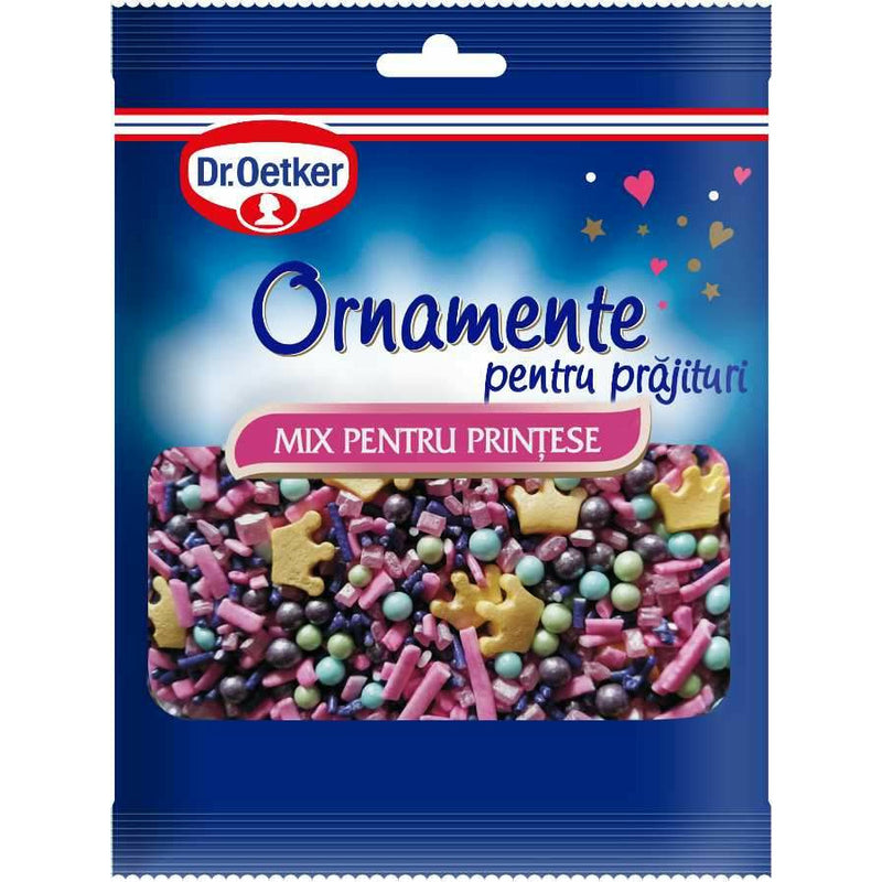 Dr.Oetker Ornamente pt. prajituri Mix pentru Printese, 30g