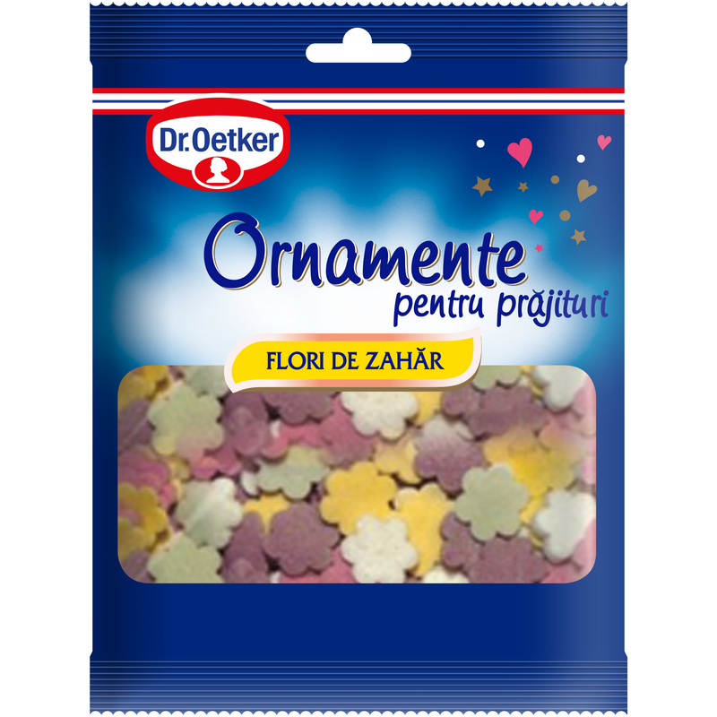 Dr.Oetker Ornamente pt. prajituri Flori de Zahar, 30g
