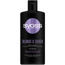 Sampon Syoss Blonde & Silver pentru par blond, argintiu sau cu suvite, 440ML