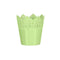 Koronka ghiveci dantelat din plastic verde, 16.5 cm