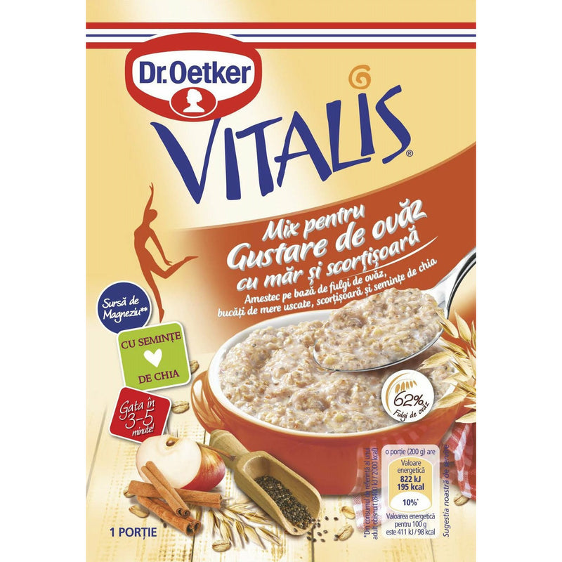 Dr.Oetker Vitalis Gustare de Ovaz cu Mar si Scortisoara, 50g