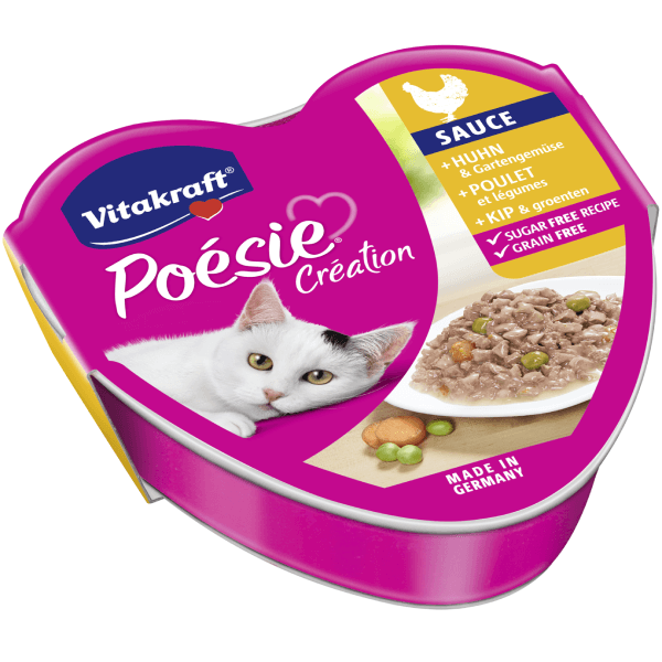 Hrana umeda pentru pisici Vitakraft Poesie Pui&Legume, 85g