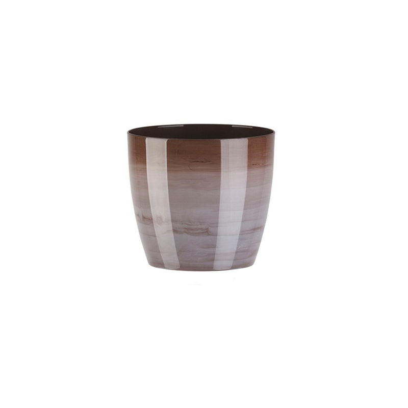 Aga Marmur ghiveci plastic maro, 18 cm