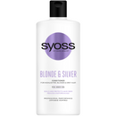 Balsamo Syoss Blonde & Silver per capelli biondi, argentati o con ciocche, 440 ML