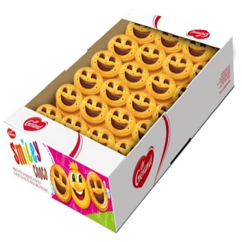 Smiley - biscuiti cu crema de ciocolata, 1,1 kg