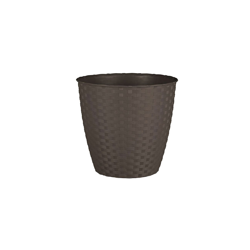 Ghiveci plastic model rattan moka, 24 cm