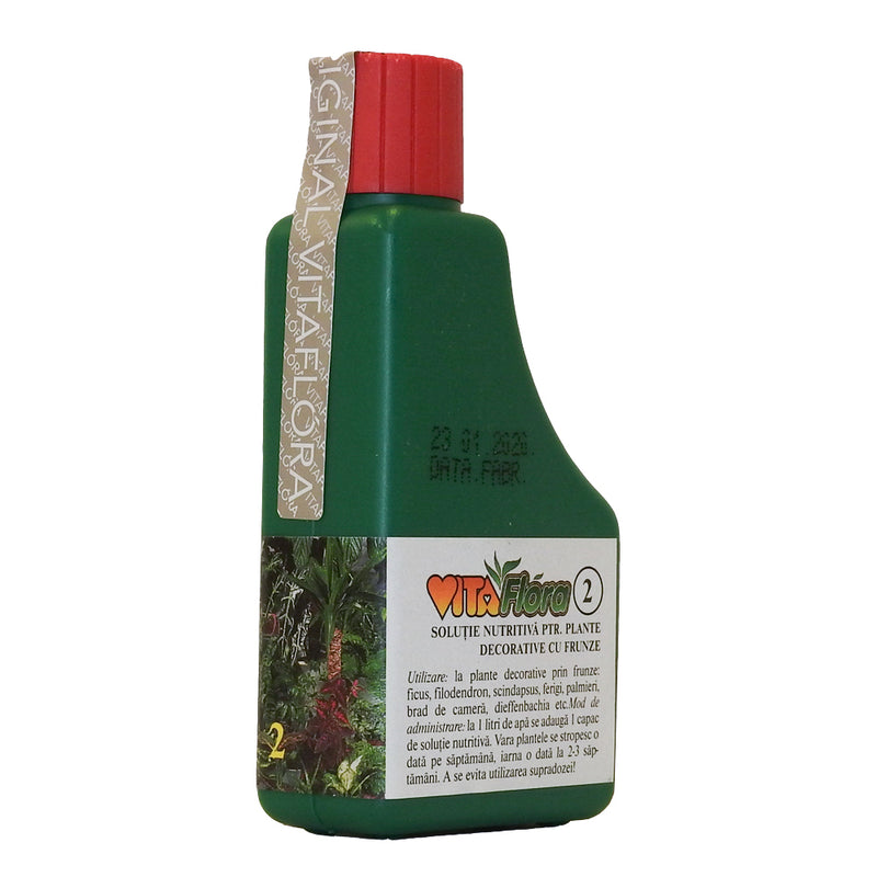 Vitaflora 2 Solutie nutritiva pentru plante cu frunze 0.1L