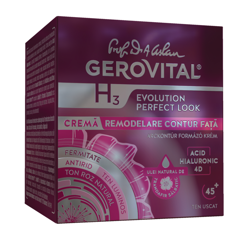 Crema Remodelare Contur Fata Gerovital H3 Evolution Perfect Look