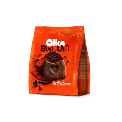 Alka biscuiti cacao glazurati, 180g