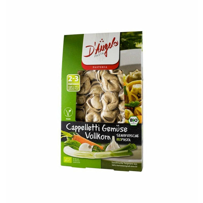 DAngelo Pasta Cappelletti bio cu legume, 250g