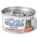 Hrana umeda pentru pisicute Lechat Excellence Kitten mousse cu Somon&Pui, 85g