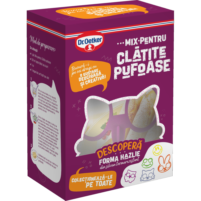 Dr.oetker clatite vanilie 2+clatite cioco 1+forma