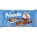 Primola ciocolata lapte umpluta cu crema (15%) de ciocolata si crema (35%) de frisca, 89 g