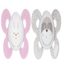 Suzeta silicon, 2 bucati, fetite, 0-6luni