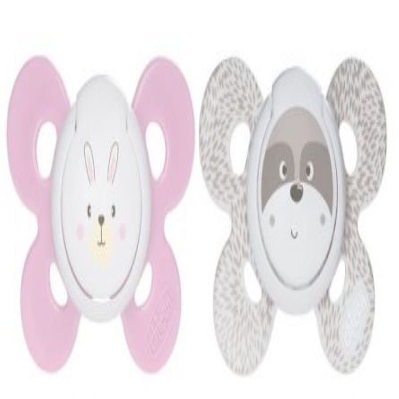 Suzeta silicon, 2 bucati, fetite, 0-6luni