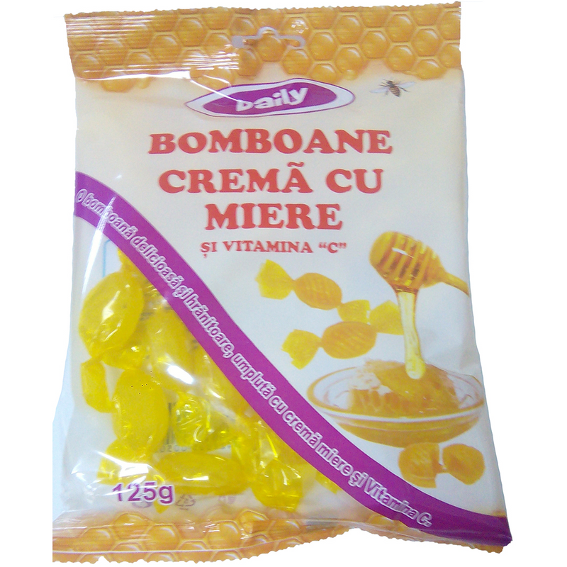 Bomboane crema miere, 125 gr