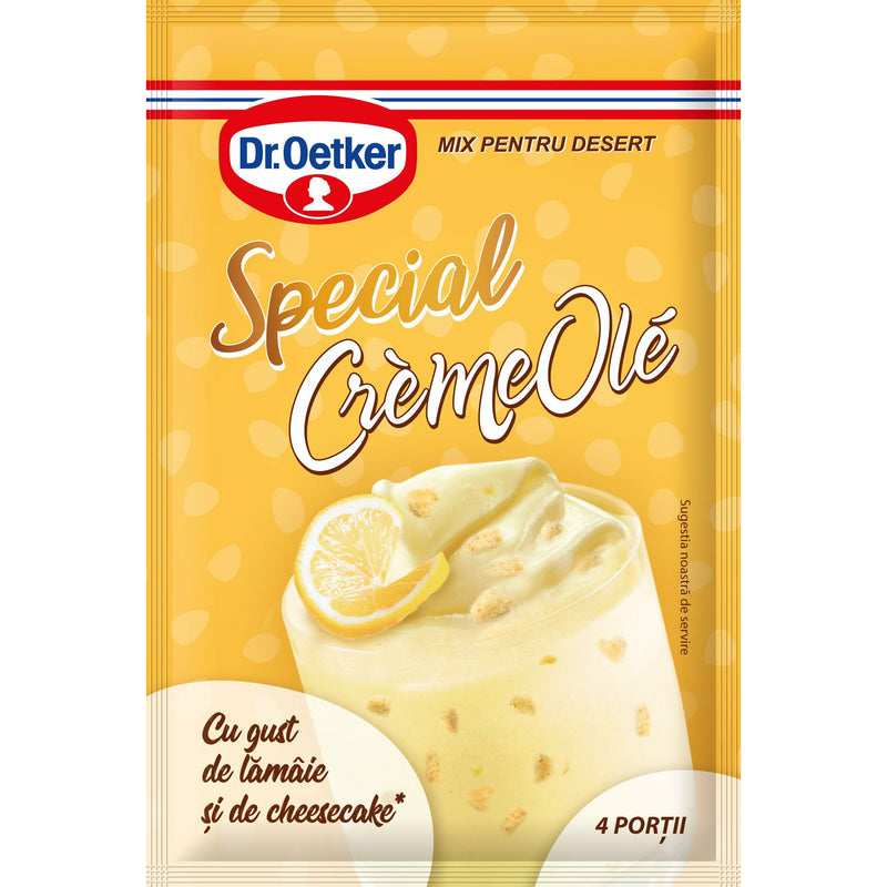 Dr.Oetker Special Crème Ole cu gust de Lamaie si ChesseCake, 93g