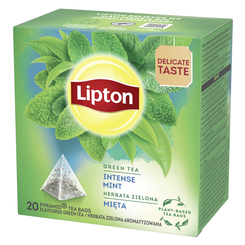 Lipton ceai verde menta 20 plicuri, 50g