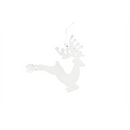 Cerb gliterat cu laser, 13x12cm