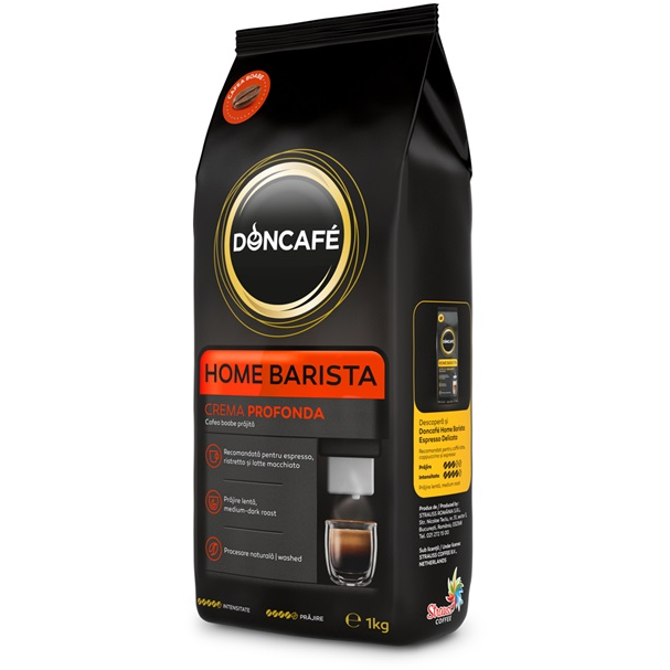 Doncafe home barista crema profonda cafea boabe, 1 kg