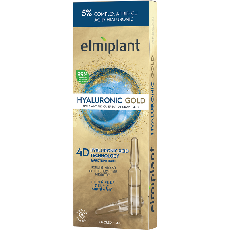 Elmiplant antiage fiole cu acid hialuronic, 7 X 1.3 ml