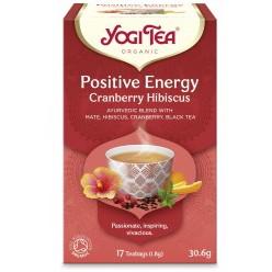 Yogi Tea ceai Bio energie pozitiva Merisor si Hibiscus, 17 pliculete 30.6gr
