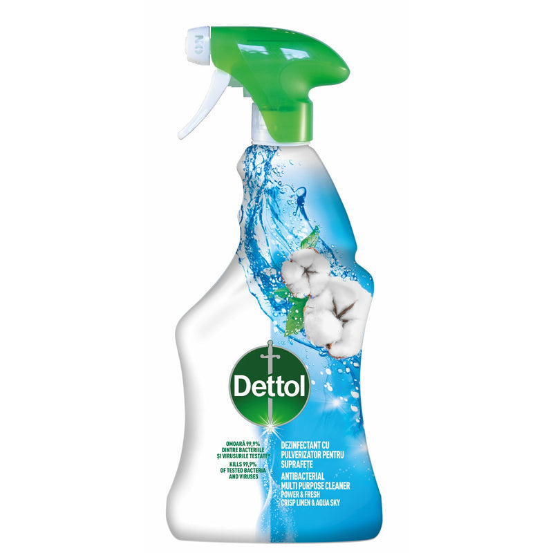 Dettol pulverizator curata si dezinfecteaza aqua sky, 500 ml