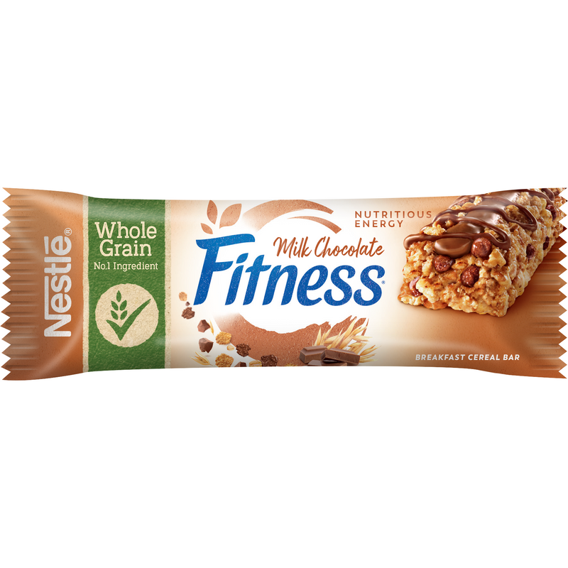 Nestle fitness baton de cereale pentru mic dejun delice milk chocolate, 22,5g