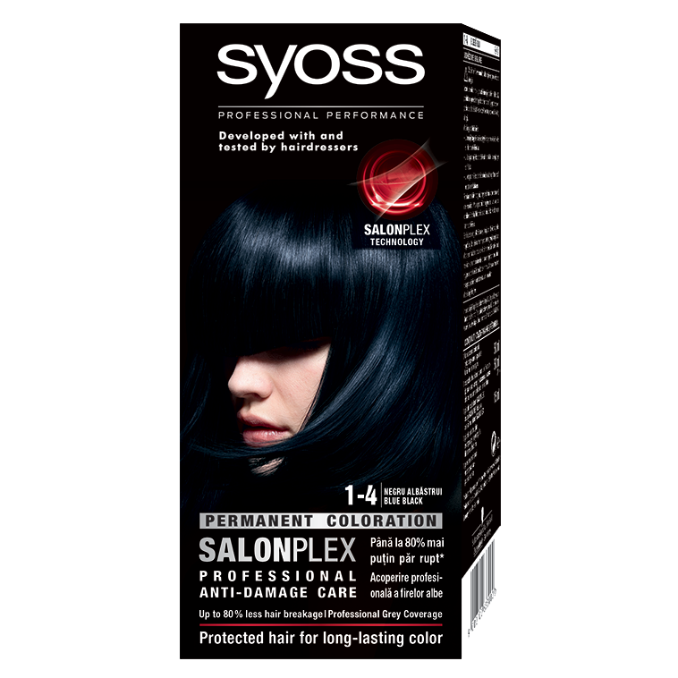 Vopsea pemanenta Syoss Color Baseline 1-4 Negru Albastrui