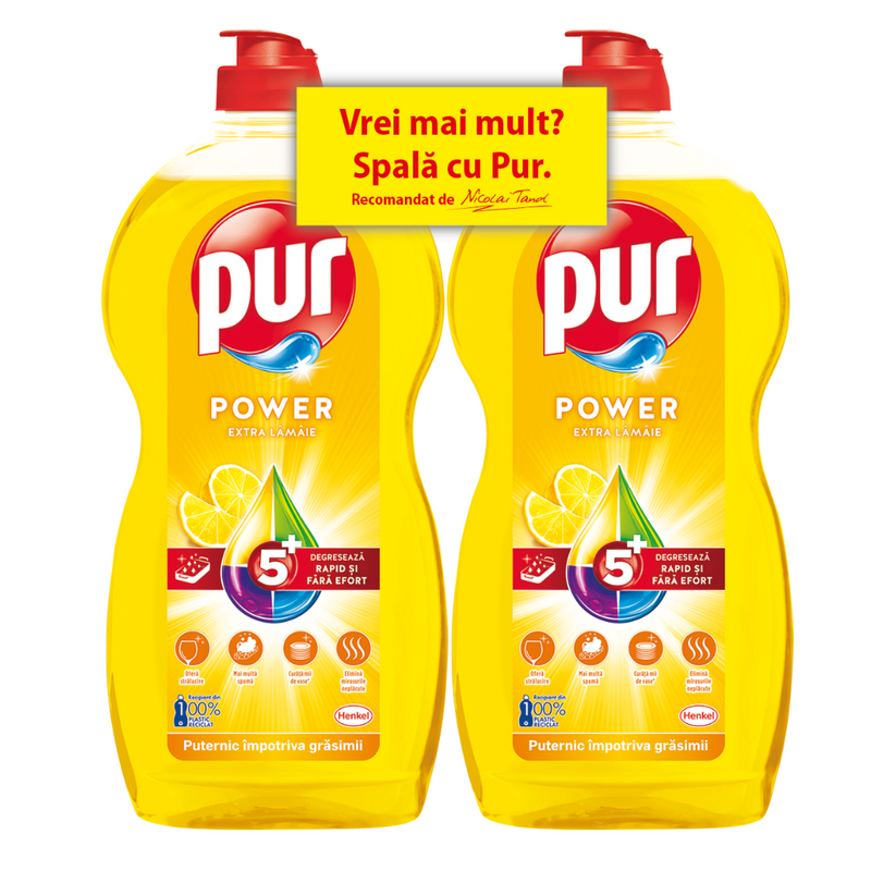 Pur Power Lemon detergent vase, 2x1,2L
