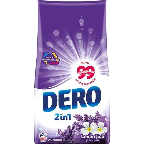 Dero detergent pudra automat 2in1 Lavanda, 10kg