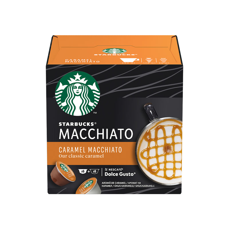 Starbucks Caramel Macchiato by Nescafe® Dolce Gusto®, capsule cafea, cutie de 6+6, 127.8g