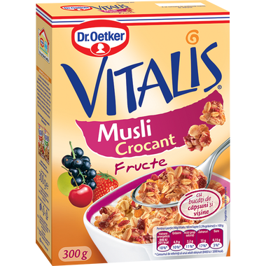 Dr.Oetker musli cu fructe, 300g
