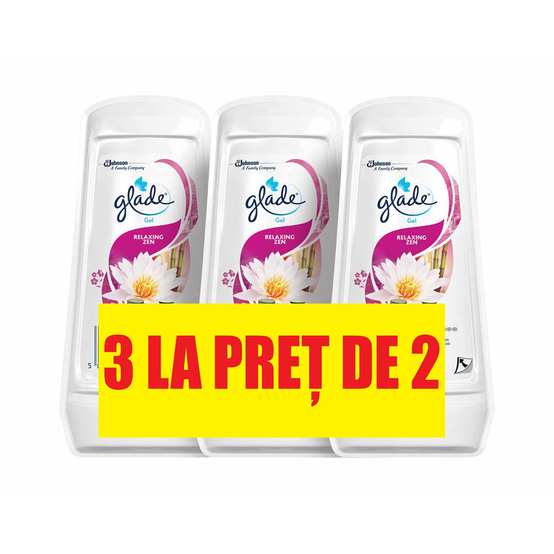 Glade Gel Odorizant Relaxing Zen 150g  2 + 1, 3*150g