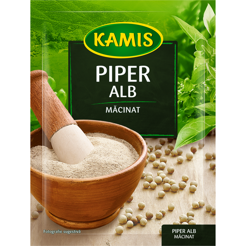KAMIS Piper alb macinat, 20G