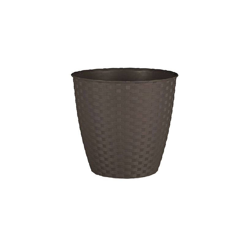 Ghiveci plastic model rattan moka, 29 cm