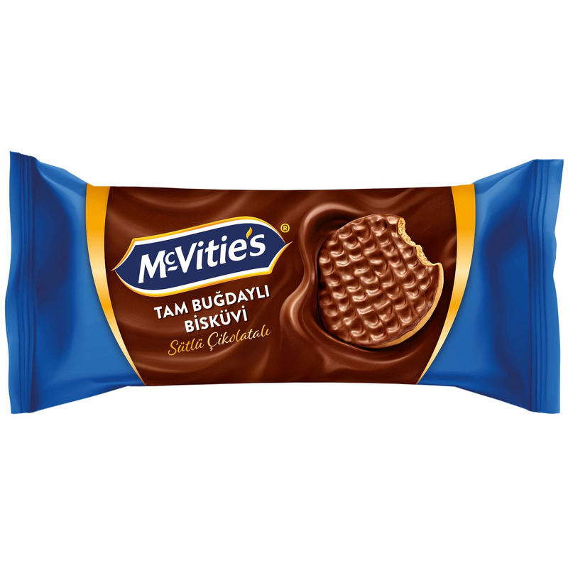 McVities Digestive cu glazura de ciocolata cu lapte, 98g