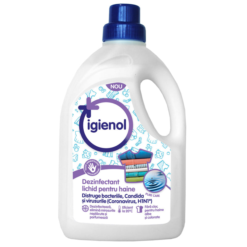 Igienol dezinfectant lichid pentru haine pure care, 1.5l