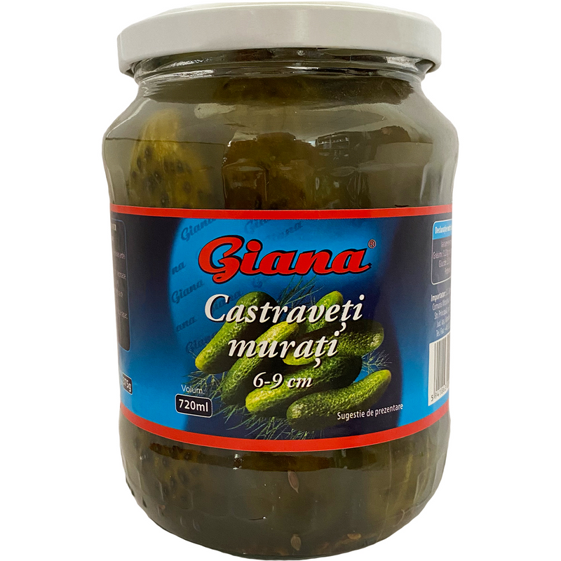 Giana Castraveti in saramura 6-9cm, 720ml