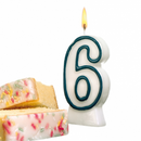 Anniversary candle, number 6