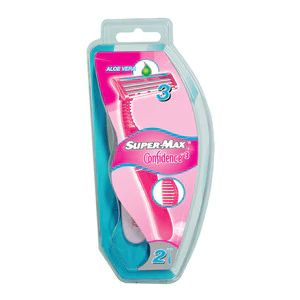 Supermax confidence pentru femei 3 lame, 2 bucati