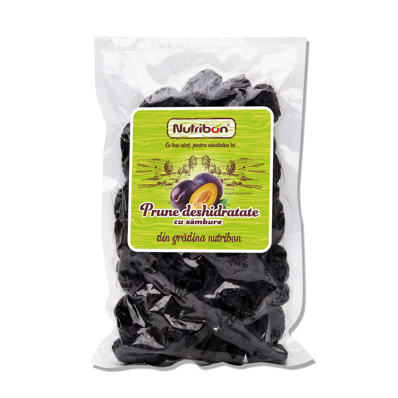 Nutribon prune deshidratate cu samburi, 500g