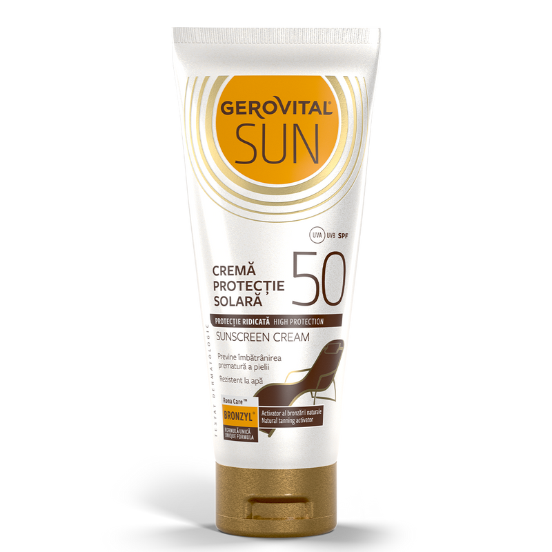 Gerovital Crema Protectie Solara SPF 50 Sun, 100 ml